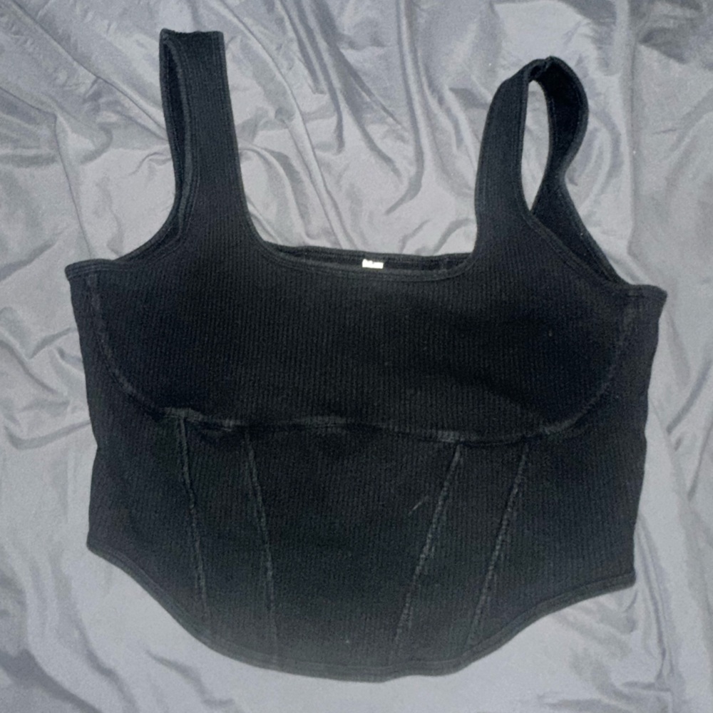 Vs pink xxl black corset top